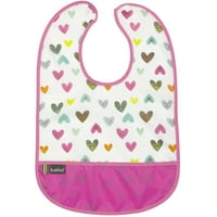 Kushies Cleanbib Waterproof Bib 6-12M 3-Pack Blue Crazy Circles 2 Blue Whales//Navy Mustache